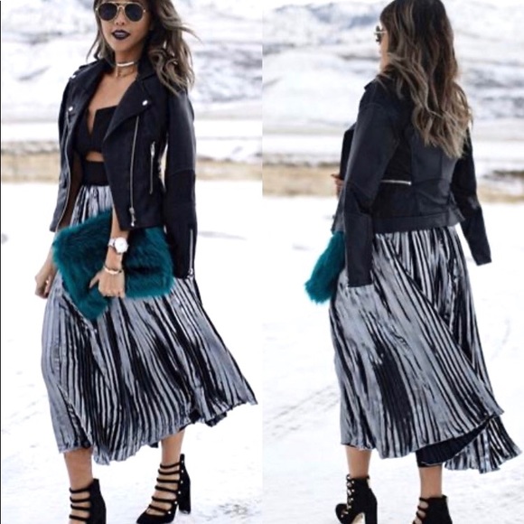 NWT Free People Black Silver Piper Dress - Picture 3 of 11